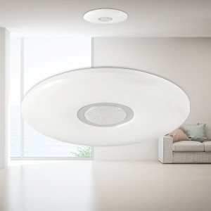 Plafoniera LED Jade BH16-20180, rotunda, 34W, 3550lm, lumina calda+neutra+rece, IP20, alba, Braytron [2]- savelectro.ro