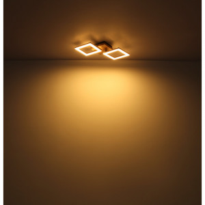 Plafoniera LED Kerry 67280-30, 30W, 3400lm, lumina calda, IP20, maro, Globo Lighting [8]- savelectro.ro