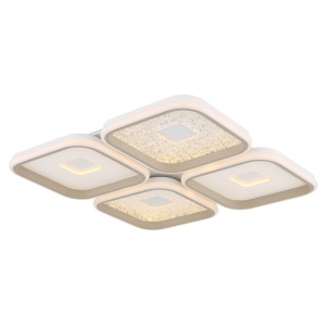 Plafoniere LED, Plafoniera LED Mosaiko 55W, lumina calda/neutra/rece, 2855 lm, telecomanda, IP20, dimabila, alba mat, Globo Lighting - savelectro.ro