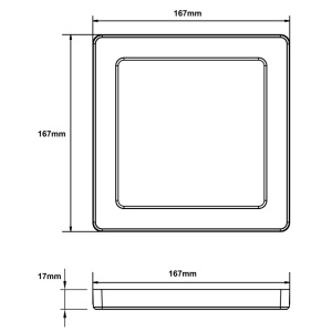 Plafoniera LED patrata Lasse, 12W, 950 lm, lumina calda/neutra/rece, IP20, alba, Globo Lighting [11]- savelectro.ro