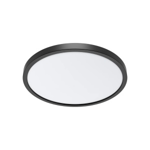 Plafoniera LED rotunda Jade, 35W, 3200 lm, lumina calda/neutra/rece, IP40, neagra, Braytron