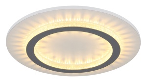 Plafoniera LED rotunda Jayden, 24W, 920lm, lumina calda/neutra/rece, IP20, gri/alba, Globo Lighting