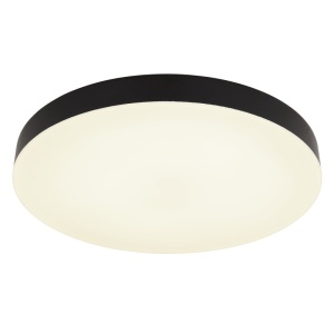 Plafoniere LED, Plafoniera LED rotunda Matthew, 36W, 3400 lm, lumina calda/neutra/rece, IP20, neagra, Globo Lighting - savelectro.ro