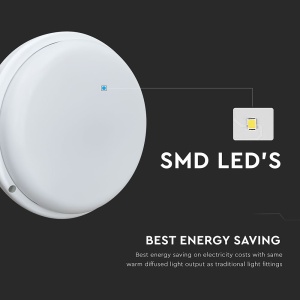 Plafoniera LED V-TAC, 24W, 2500 lm, lumina rece, IP54 [4]- savelectro.ro