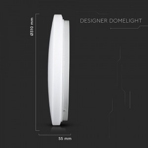 Plafoniera LED VT-7605, 18W, 1080lm, lumina calda+neutra+rece, IP20, alba, V-TAC [5]- savelectro.ro