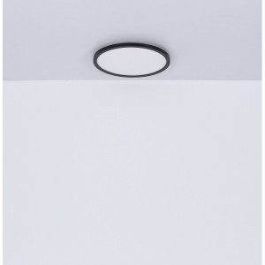 Plafoniera negru, satinat, alb opal, 2200lm, lumina calda (3000K), 41562-24B, Globo [11]- savelectro.ro