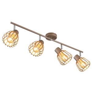 Plafoniere, Plafoniera Olin 4xE27, cafenie mat, IP20, Globo Lighting - savelectro.ro