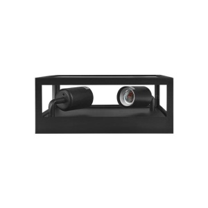 Plafoniera pentru exterior Lidio, 2xE27, negru+transparent, Masterled [4]- savelectro.ro