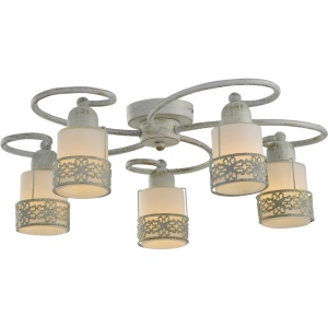 Plafoniere, Plafoniera Romantik 5xE14, alba, Klausen - savelectro.ro