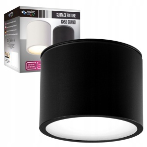 Plafoniera rotunda Grandi, IP54, GX53, neagra, Masterled [1]- savelectro.ro