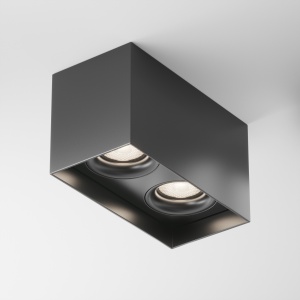 Plafoniera Slim C015CL-02B, 2xGU10, neagra, IP20, Maytoni [1]- savelectro.ro