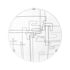Plafoniere, Plafoniera Tetrix, 1xE27, clasica, alba, neagra, Klausen - savelectro.ro