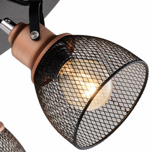 Plafoniera Urban KL6851, 4xE14, neagra+cupru, IP20, Klausen [2]- savelectro.ro