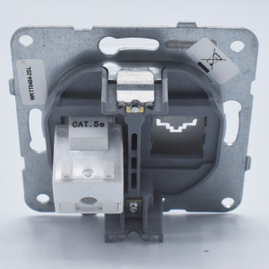 Priza internet RJ45, cat 5E, Argintiu, IP20, Panasonic Arkedia Slim/Karre Plus