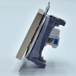 Priza internet RJ45, cat 5E, Bronz, IP20, Panasonic Arkedia Slim / Karre Plus