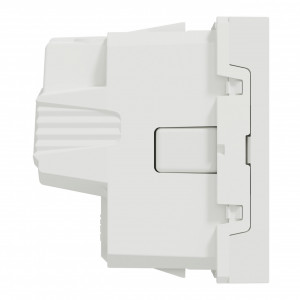 Priza simpla cu impamantare, standard german, 2 module, 16A, alba, Schneider Noua Unica [4]- savelectro.ro