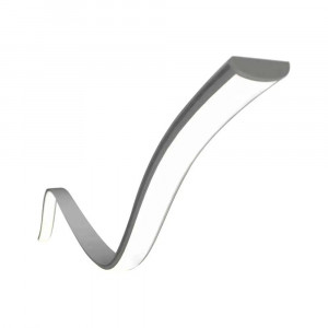 Profil Banda LED, Aplicat (PT), Flexibil, Aluminiu + Alb Mat, 2m [1]- savelectro.ro