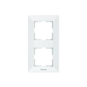 Prize si intrerupatoare, Rama 2 module verticala, IP 20, Alb, Panasonic Arkedia - savelectro.ro