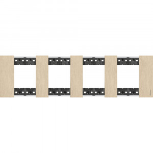 Prize si intrerupatoare, Rama 8 module(4x2), auriu, Bticino Living Now - savelectro.ro