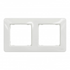 Rama dubla IP 20, Alb, Schneider Sedna Design [6]- savelectro.ro