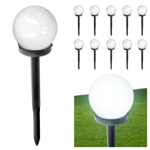 Set 10 lampi solare, forma minge, lumina rece(6500 K), Kobi [6]- savelectro.ro