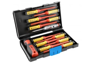 Set 13 Surubelnite Testere de Tensiune, Izolate 1000V, Hogert Technik [1]- savelectro.ro