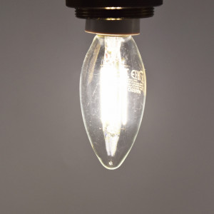 Set 3 becuri led Vintage lumanare 4W (40W), E14, B40, 470 lm, lumina neutra (4000K), clar, Osram