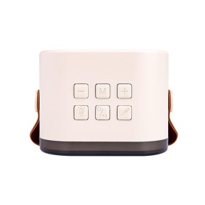 Set boxa bluetooth cu doua microfoane, RGB, 3W, USB-C, bej, Masterled [7]- savelectro.ro