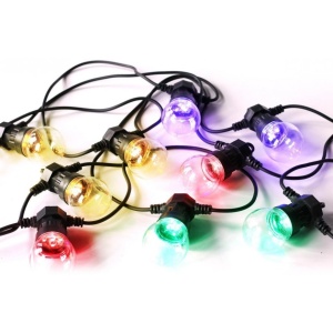 Instalatie de Brad, Sir luminos 10 becuri, 5 metri, 6W, multicolor, Rebel - savelectro.ro