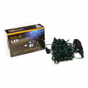 Sir luminos 100 leduri, 10 metri, 7 programe, 6W, lumina rece, Kobi [2]- savelectro.ro