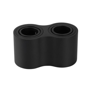 Spoturi, Spot 2081-OP, aplicat, 2xGU10, negru, IP20, Optonica - savelectro.ro