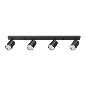 Spot aplicat 4xGU10, aluminiu, negru, IP20, Braytron