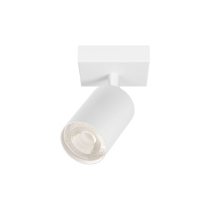 Spot aplicat GU10 patrat Beta, aluminiu, alb, IP20, Braytron [1]- savelectro.ro