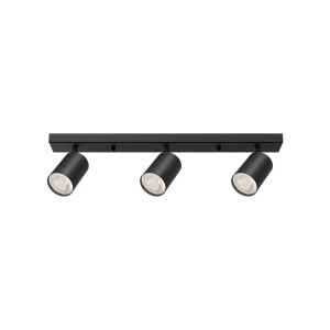 Spoturi, Spot aplicat GU10 triplu Beta, aluminiu, negru, IP20, Braytron - savelectro.ro