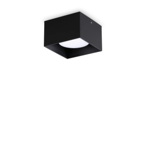 Spot aplicat patrat Spike, 1xGX53, IP20, negru, Ideal Lux