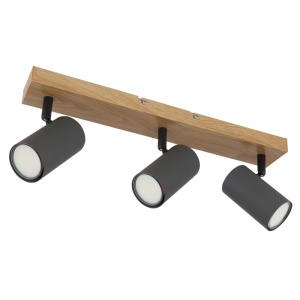 Spoturi, Spot aplicat Robby 3xGU10, orientabil, IP20, grafit+negru mat, Globo Lighting - savelectro.ro
