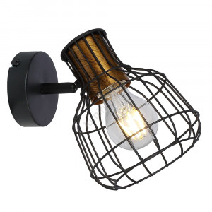 Spoturi, Spot Grimy KL161010, orientabil, 1xE27, negru, IP20, Klausen - savelectro.ro