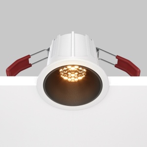 Spot incastrat LED Alfa, 10W, lumina calda (2700K), alb/negru, Maytoni [6]- savelectro.ro