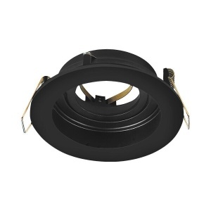 Spot incastrat rotund, metal, negru, IP20, Braytron [3]- savelectro.ro
