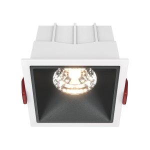 Corpuri de iluminat, Spot LED 15W Incastrat, Dimabil, Maytoni, 1150lm, Lumina Calda (3000K), Alb+Negru - savelectro.ro