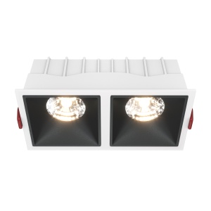 Corpuri de iluminat, Spot LED 30W Incastrat, Maytoni, 2100lm, Lumina Calda (3000K), Alb+Negru - savelectro.ro