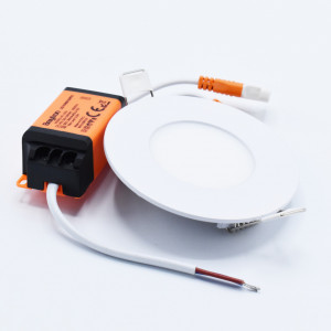 Spot led rotund incastrat 3W, 150 lm, IP20, lumina naturala (4000K), Ø85 mm, alb, Braytron