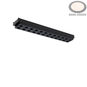 Spot LED 5492-OP, sina magnetica mini MM30, 10W, 520 lm, liniar, lumina neutra (4000 K), IP20, negru, Optonica [2]- savelectro.ro
