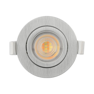 Spot LED incastrat 7W, 750lm, lumina calda/neutra/rece, IP20, argintiu, Braytron [4]- savelectro.ro