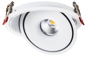 Spoturi LED, Spot LED incastrat orientabil Bridgelux 30W, 3000 lm, lumina calda/neutra/rece, IP20, alb, Optonica - savelectro.ro