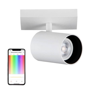 Spot LED smart 4.5W Yeelight, aplicat, RGB+lumina calda/neutra/rece, alb [1]- savelectro.ro