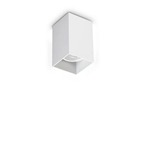 Spot Look patrat D60 H100, 1xGU10, IP20, alb, Ideal Lux