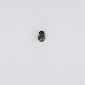 Spot metal negru mat, decoratiuni din cristal K9, abajur interior auriu, intrerupator, 1 bec, dulie E27, 54029-1, Globo [9]- savelectro.ro