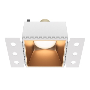 Spot Share DL051-01-GU10-SQ-WMG, incastrat, 1xGU10, alb+auriu, IP20, Maytoni [1]- savelectro.ro