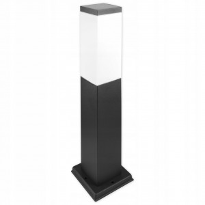 Corpuri de iluminat, Stalp pentru exterior Havana Masterled, negru, 450mm, dulie E27, patrat - savelectro.ro